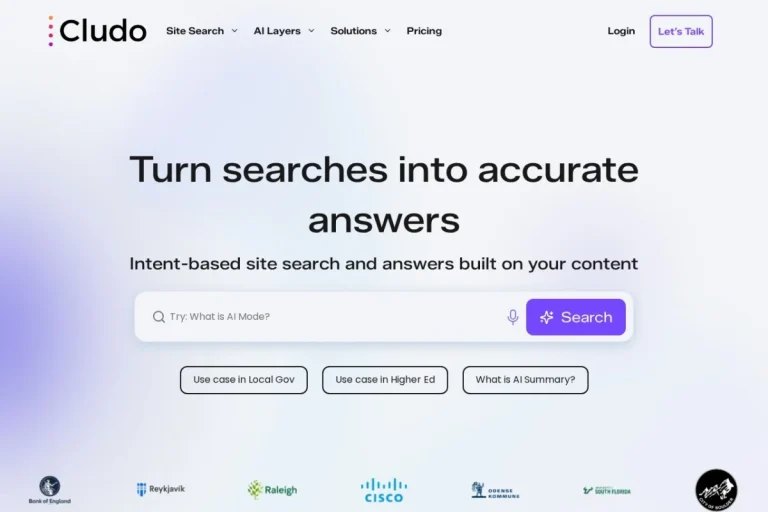 Cludo AI-Powered Site Search Platform: Complete Guide & Tutorial