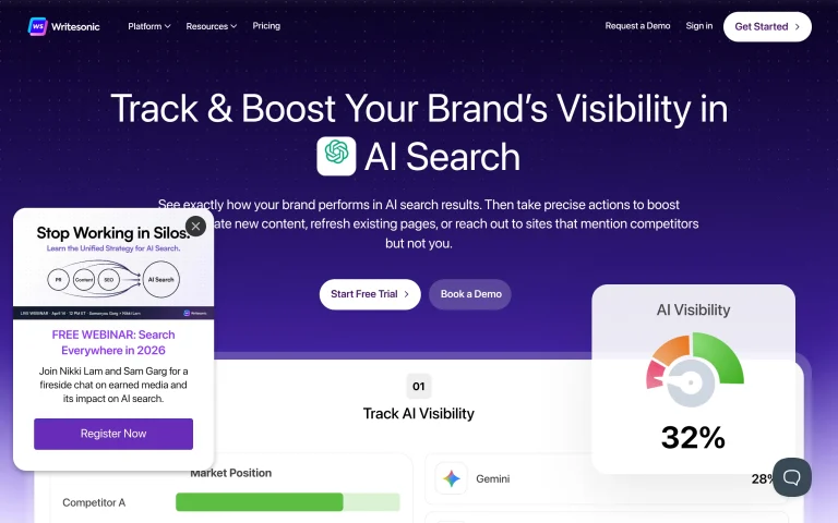 Writesonic AI Search Visibility Platform: Complete Guide & Tutorial