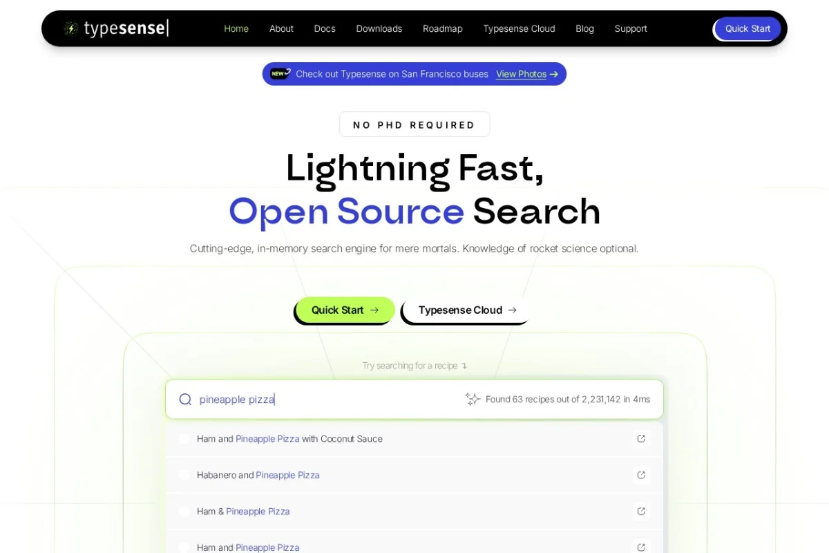 Typesense: Open Source Search Engine
