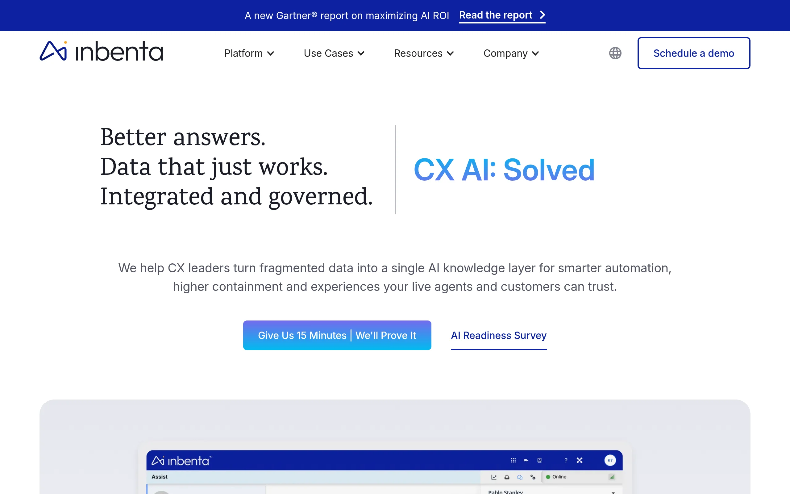 Inbenta AI Customer Experience Platform