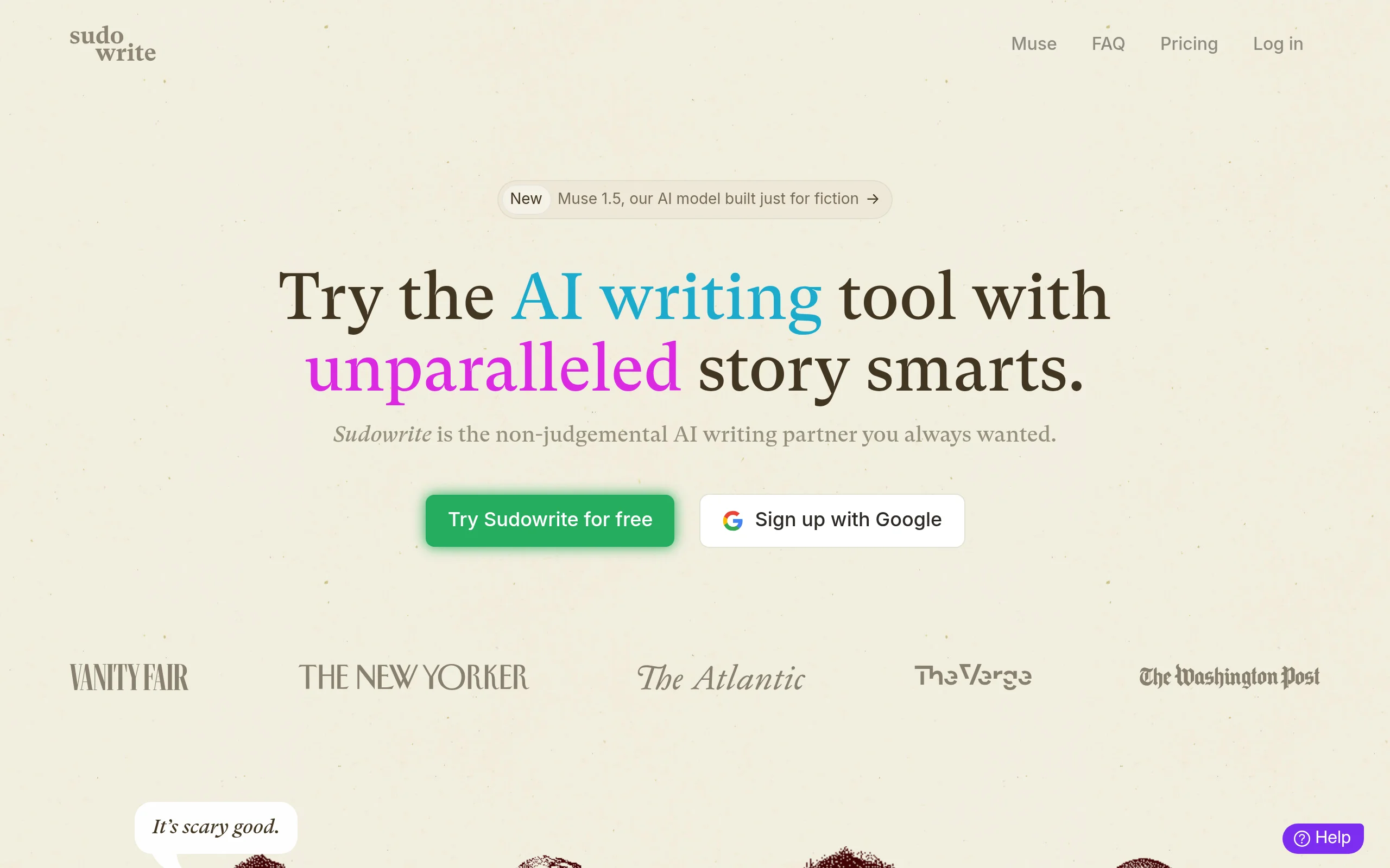 Sudowrite AI Writing Partner for Fiction