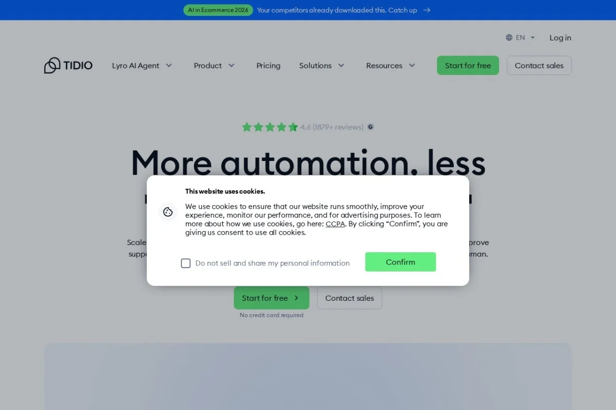 Tidio AI Customer Service Agent