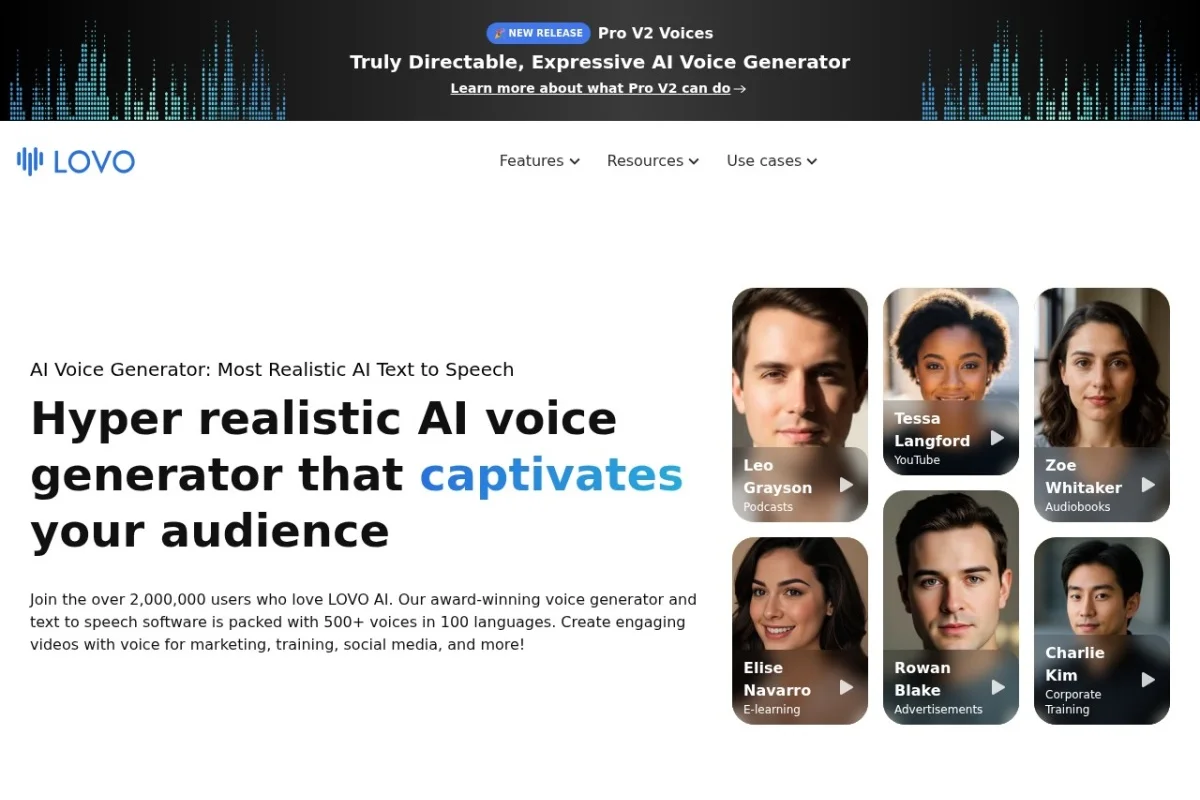 LOVO AI Voice Generator