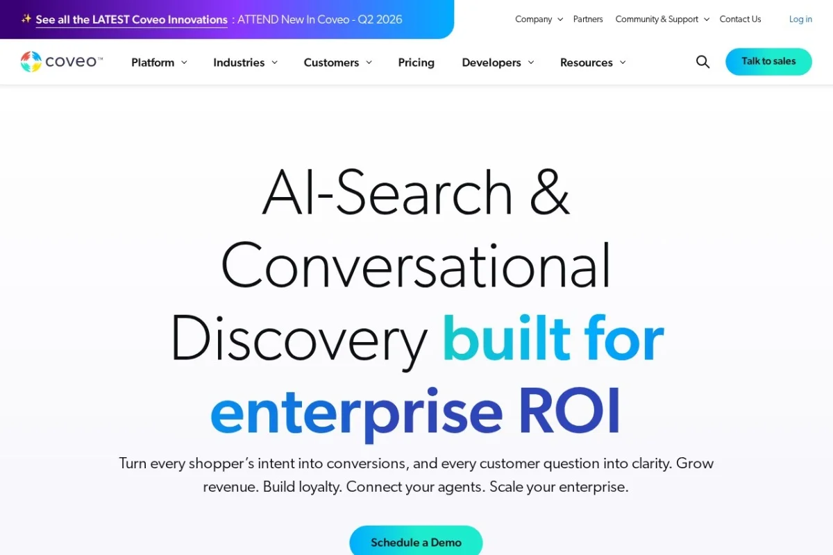 Coveo AI-Powered Search and Relevance Platform