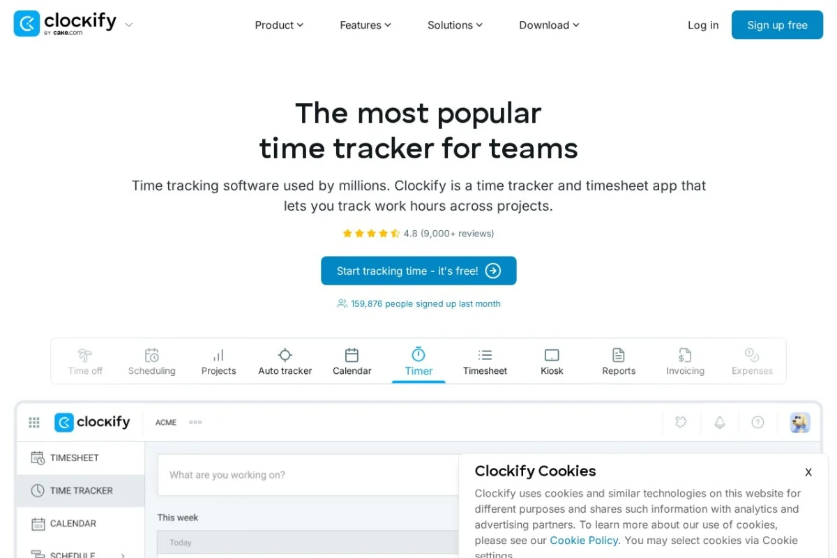 Clockify – Free Time Tracking Software