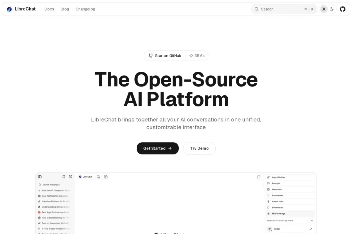 LibreChat Open-Source AI Platform
