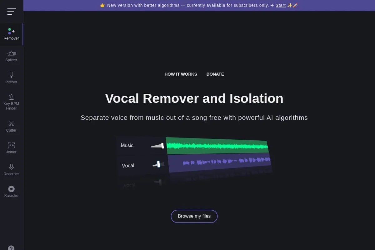Vocal Remover and Isolation