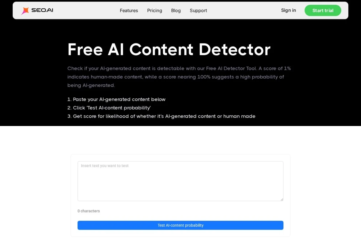 SEO AI Content Detector