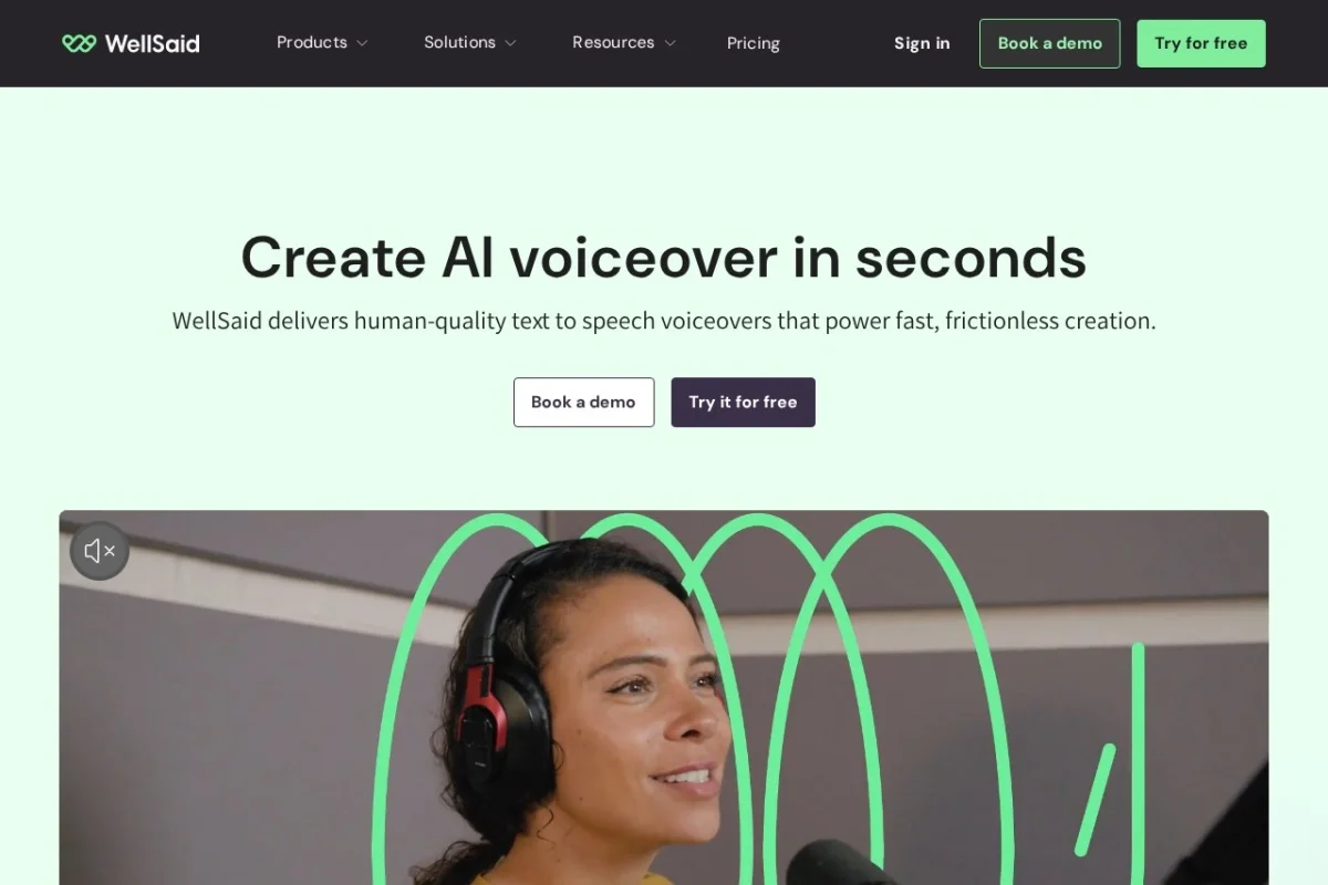 WellSaid AI Voice Generator