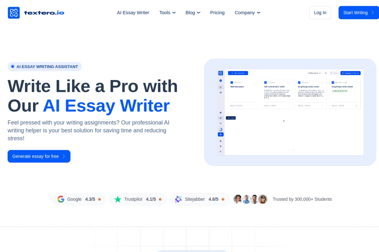Textero AI Essay Writer